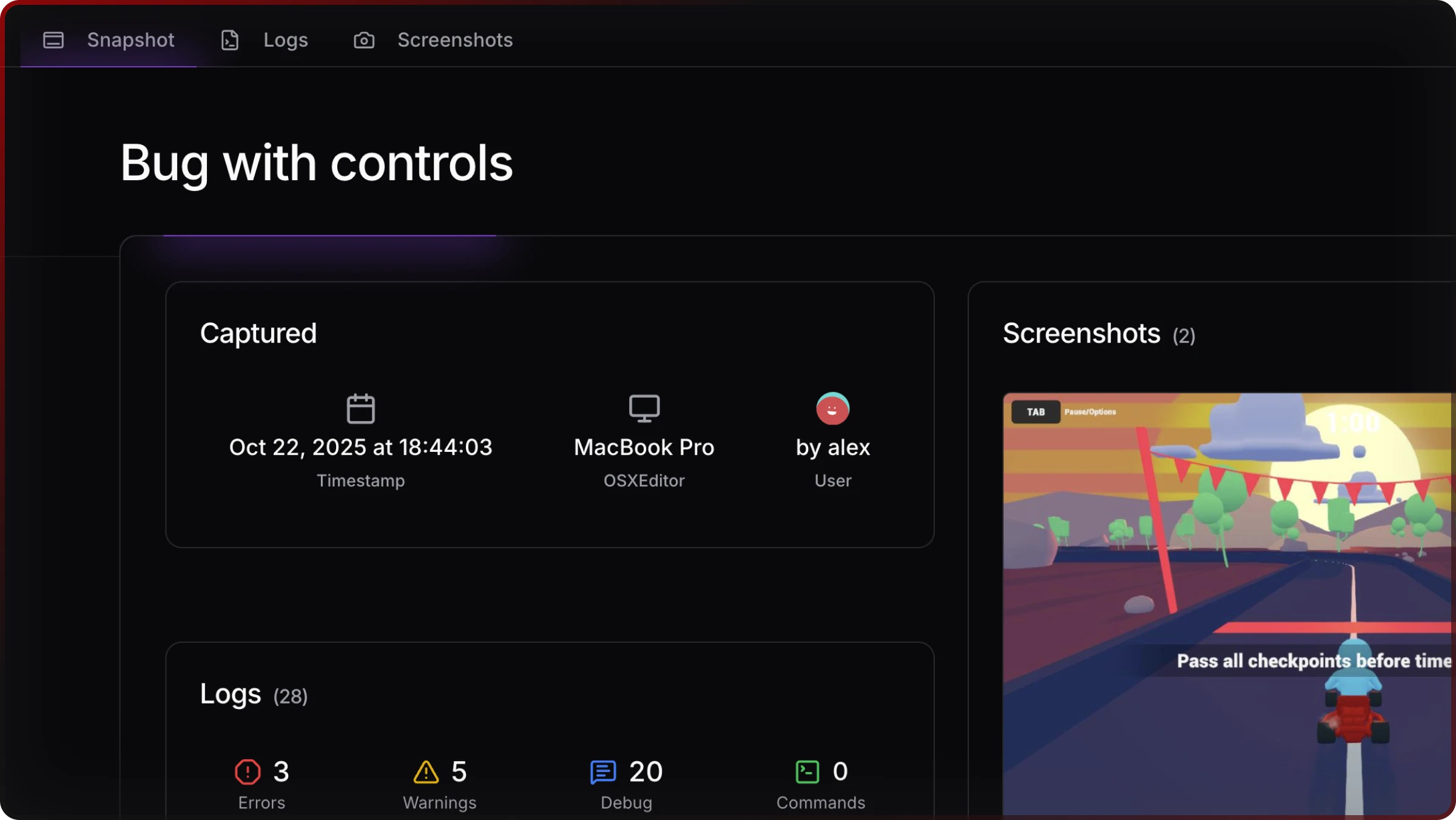 Capture and share Unity device logs with one tap Capture and share Unity device logs with one tap